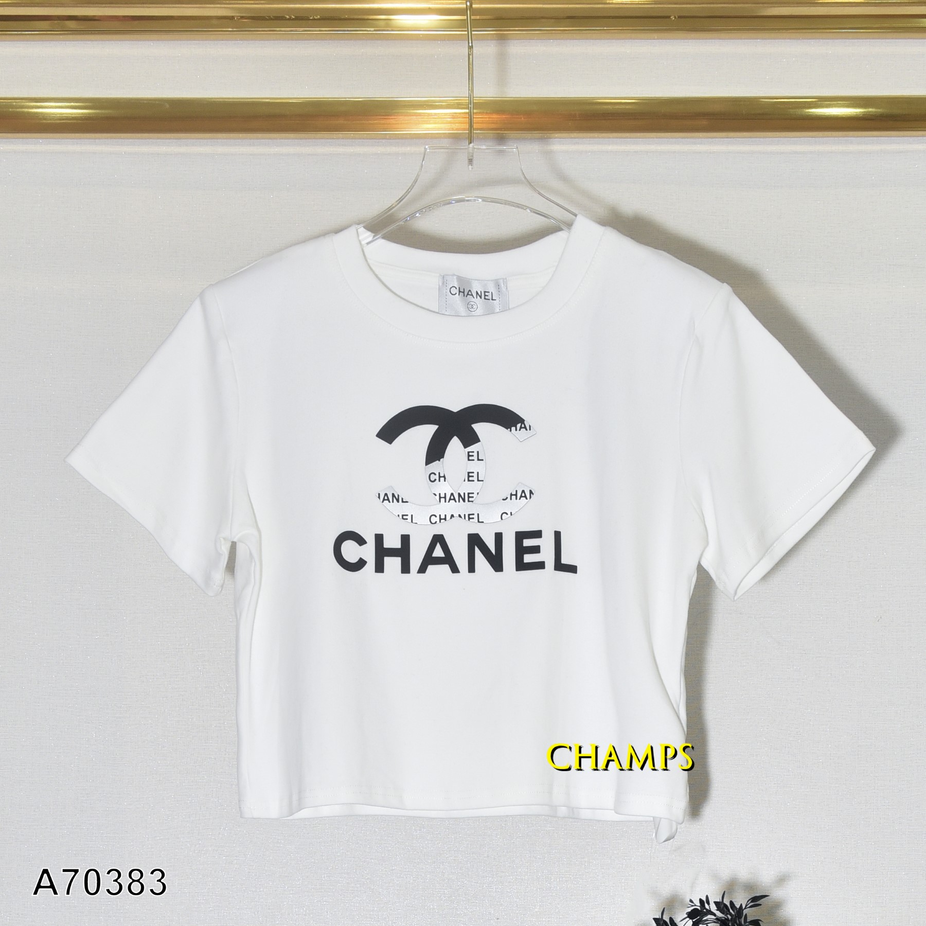 ÁO THUN LỬNG CHANEL TRẮNG 70383
