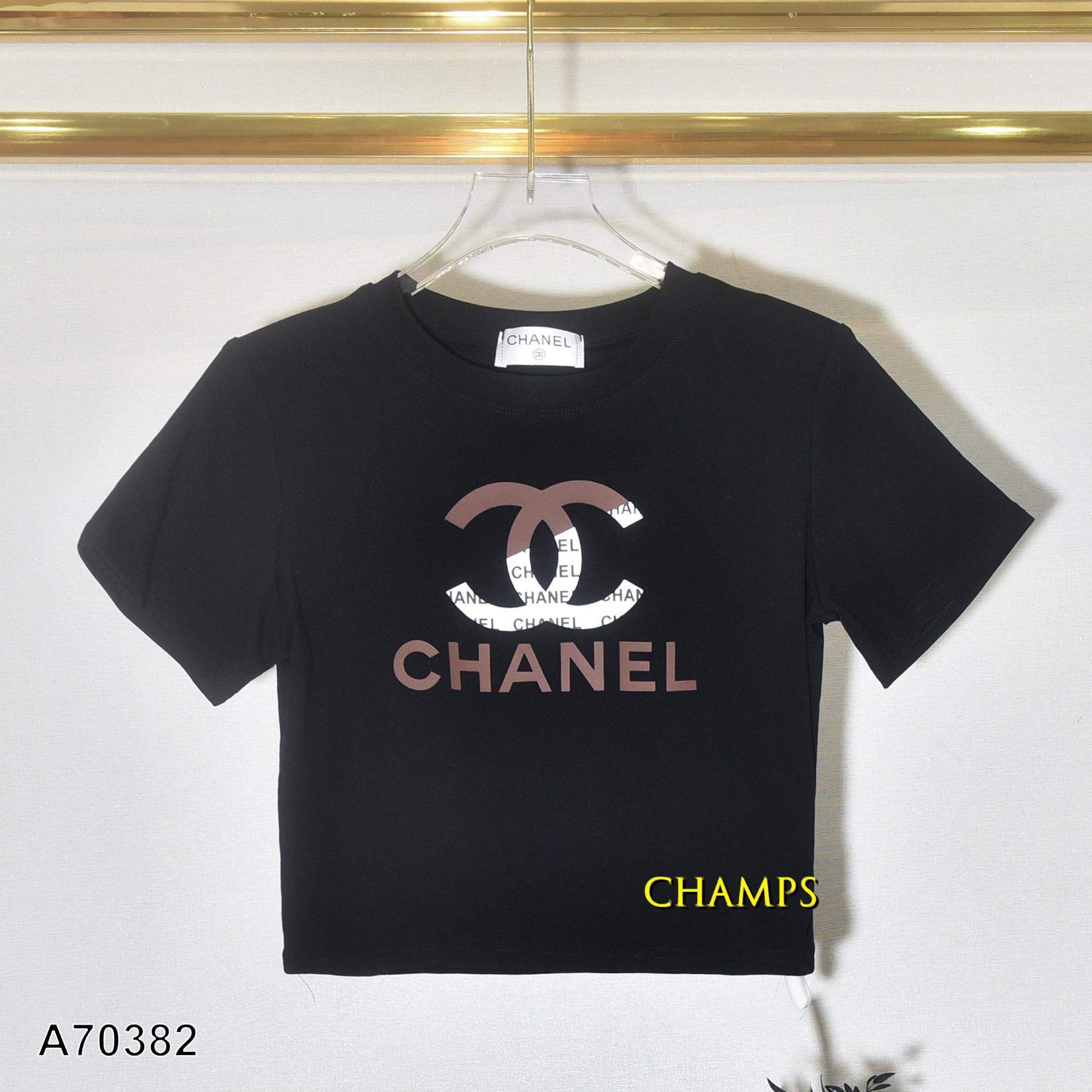 ÁO THUN LỬNG CHANEL ĐEN 70382