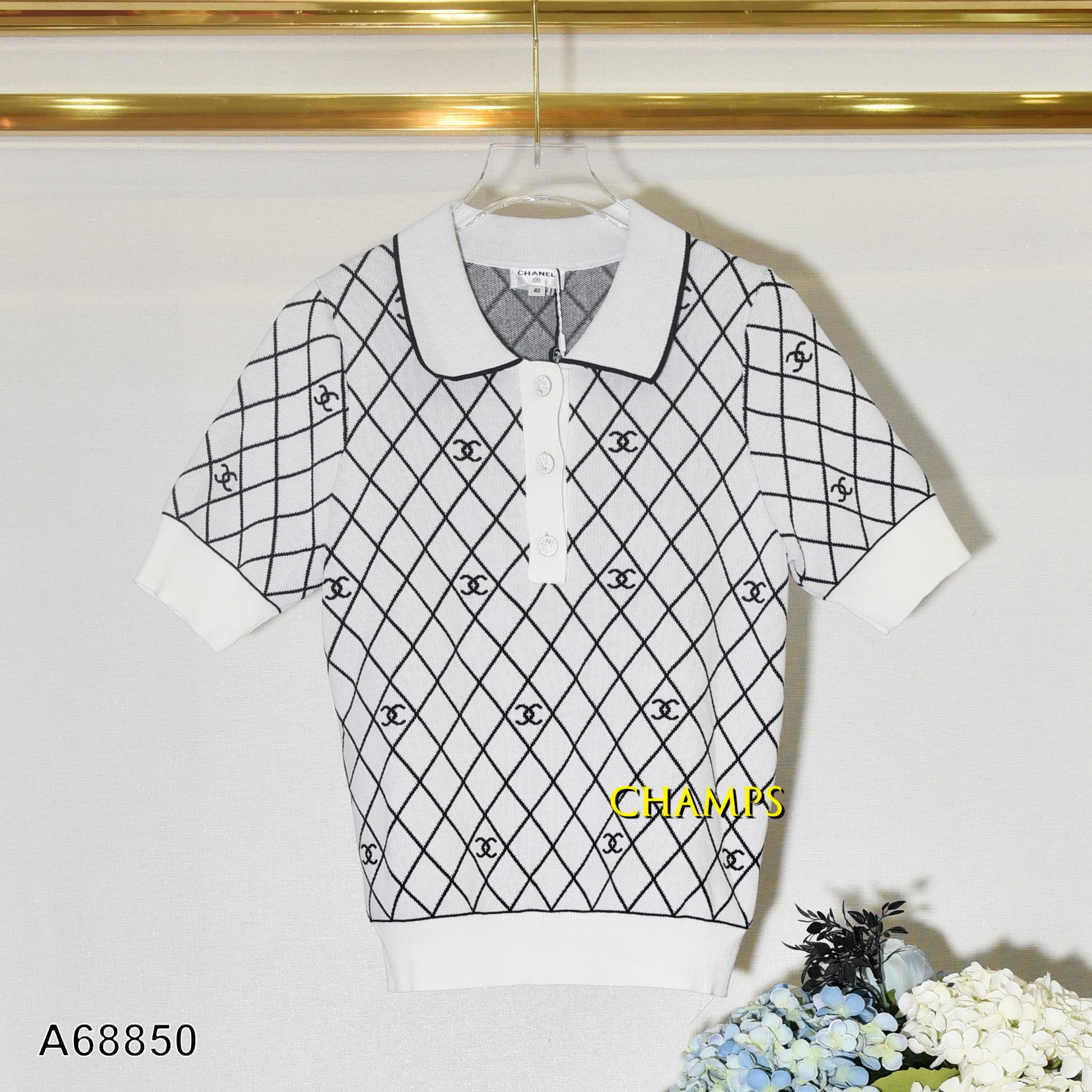 ÁO CHANEL TRẮNG DICH DÁCH 68850