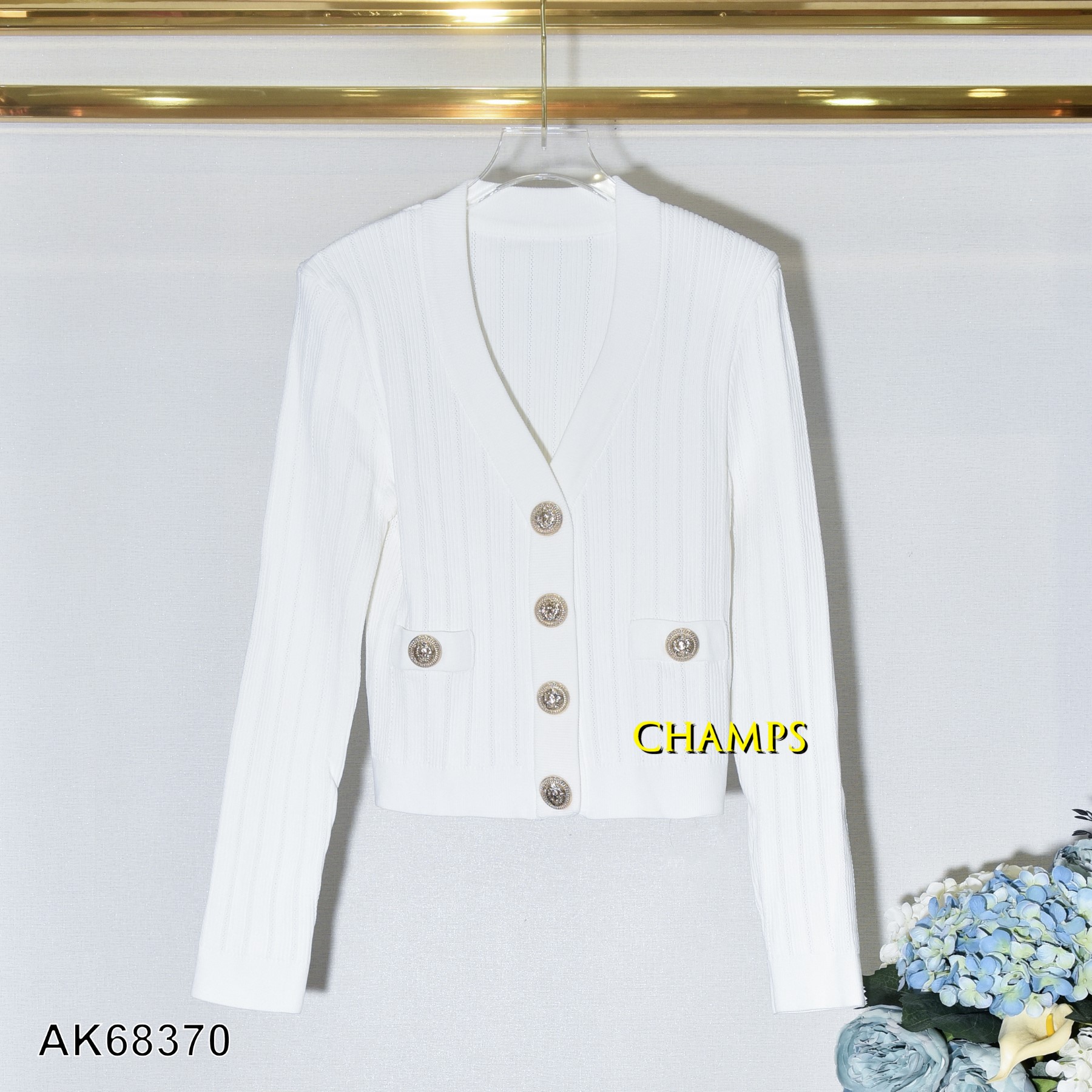 ÁO KHOÁC LEN TRẮNG BALMAN 68370