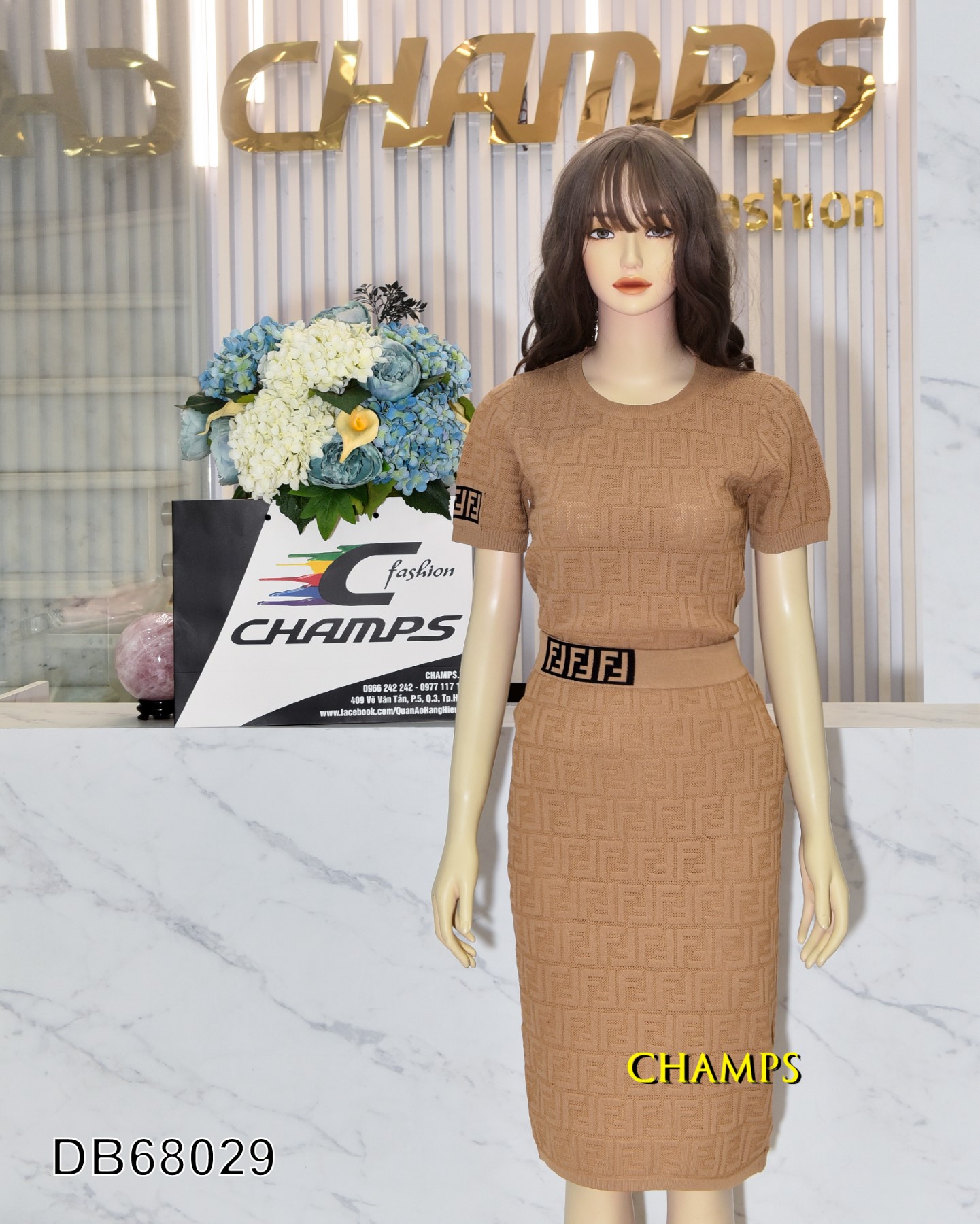 BỘ LEN NÂU +CV FENDI 68029