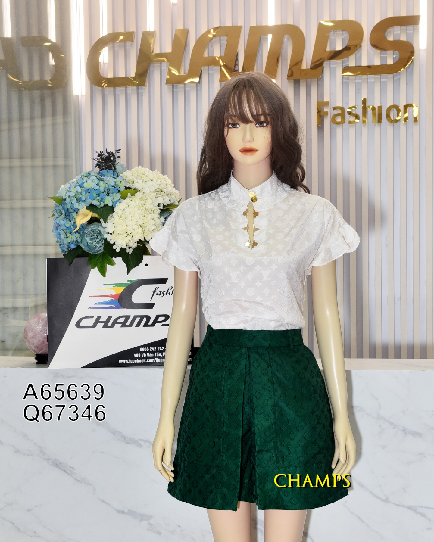 ÁO TRẮNG LV 65639