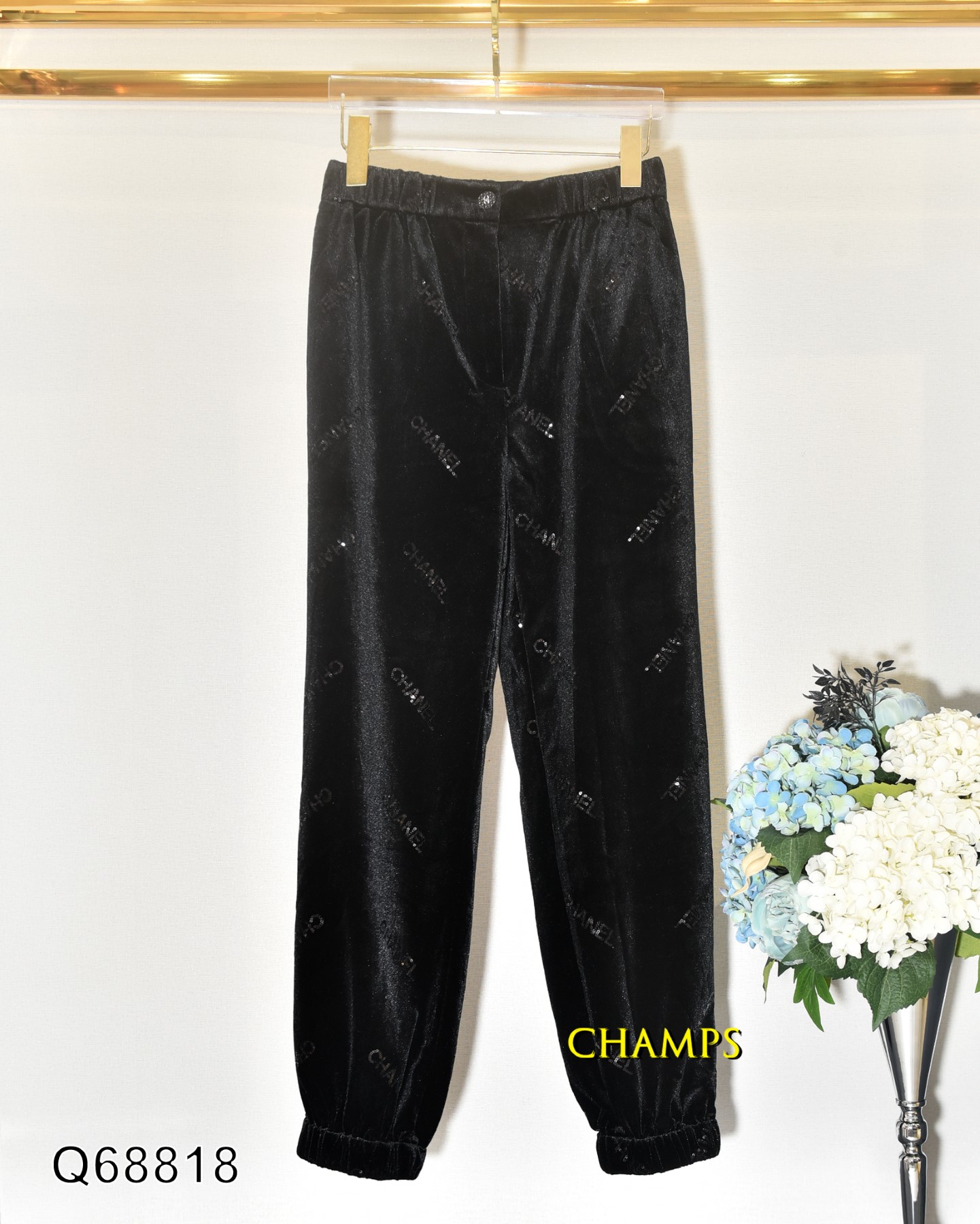 QUẦN NHUNG ĐEN CHANEL 68818