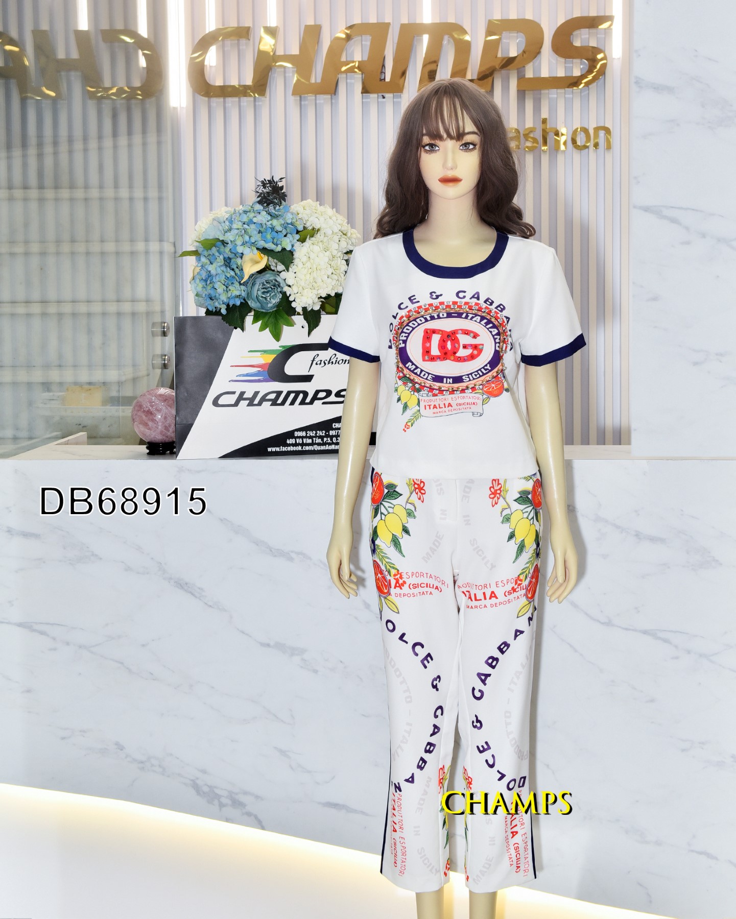 BỘ HOA VĂN D&G 68915