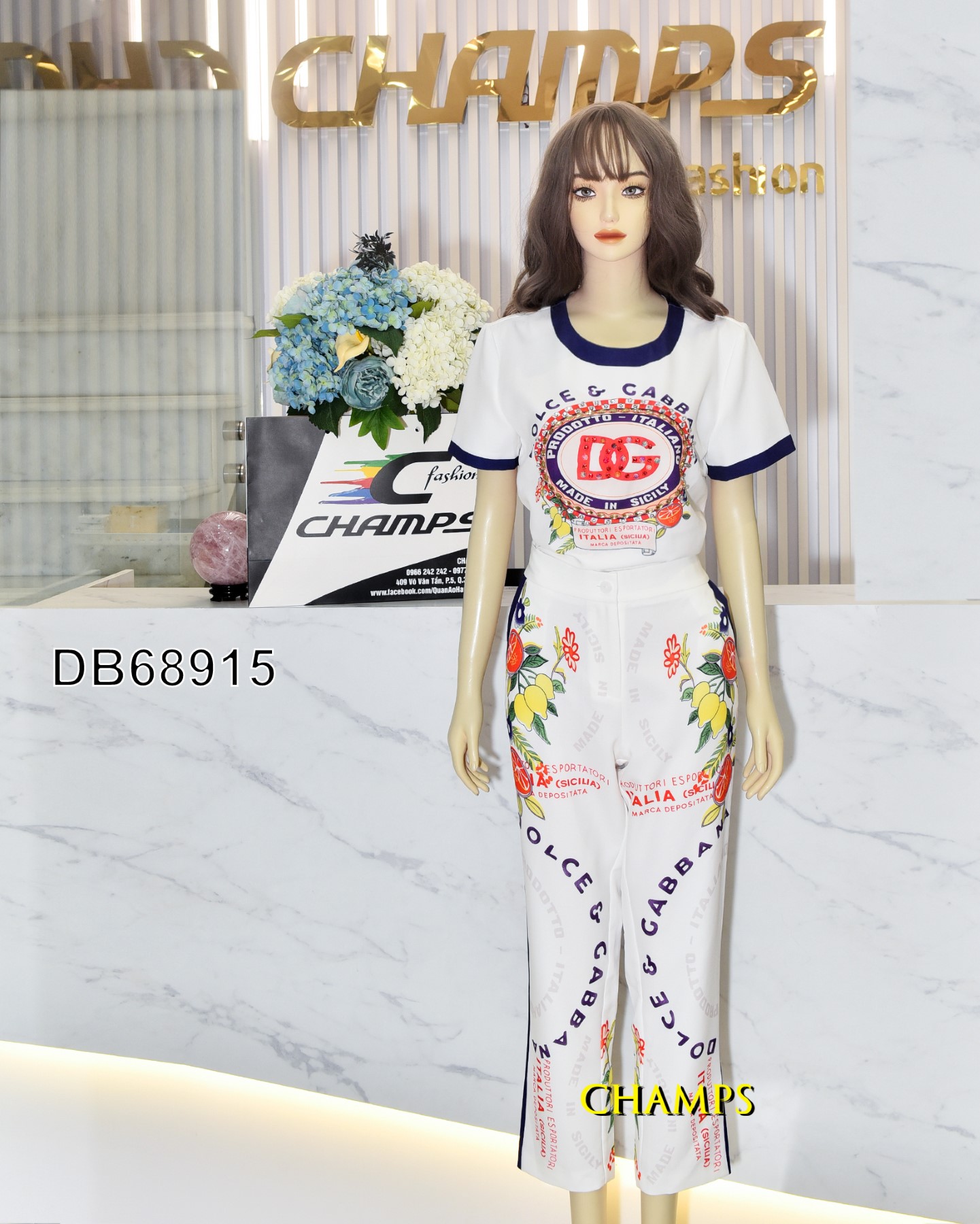 BỘ HOA VĂN D&G 68915