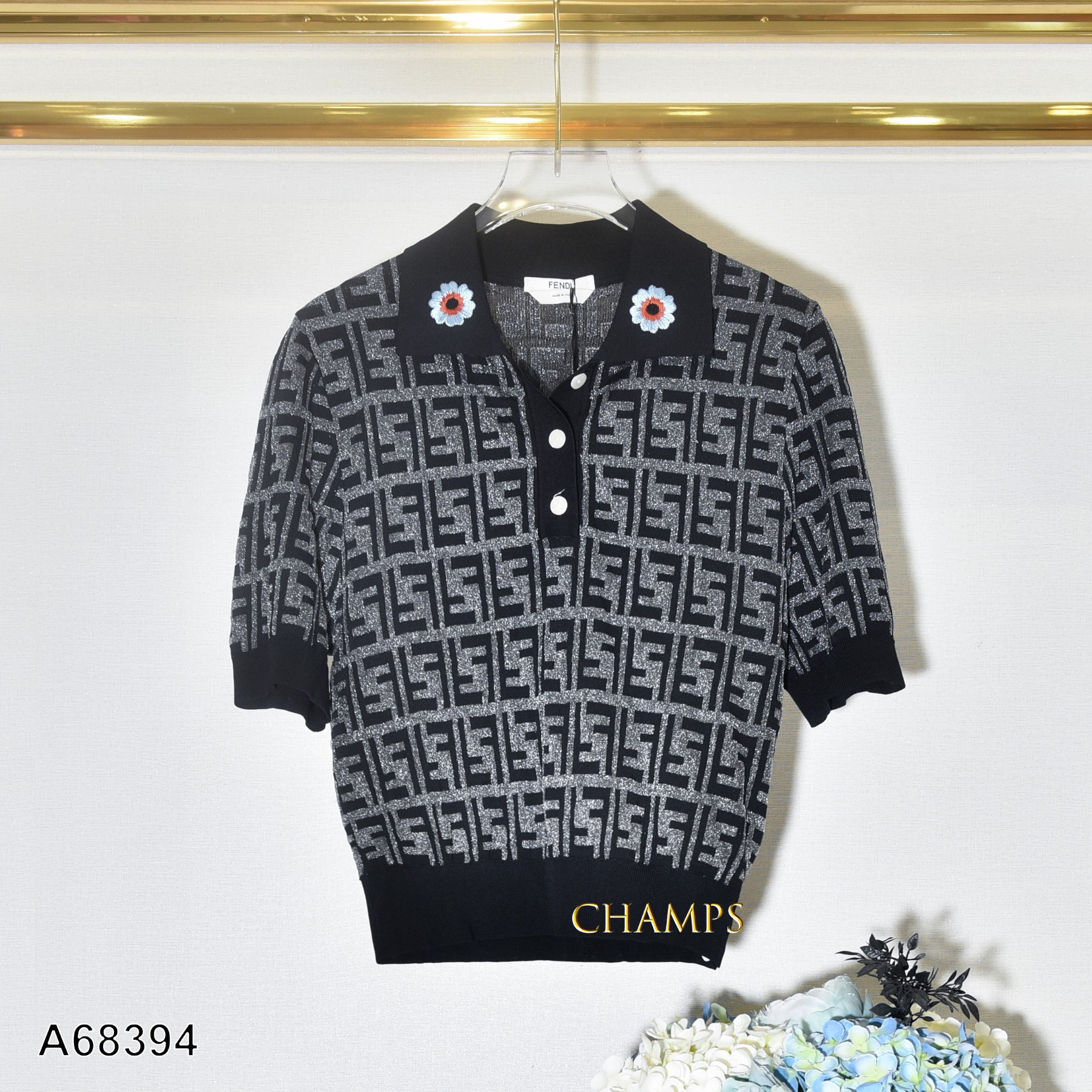 ÁO LEN FENDI ĐEN 68394