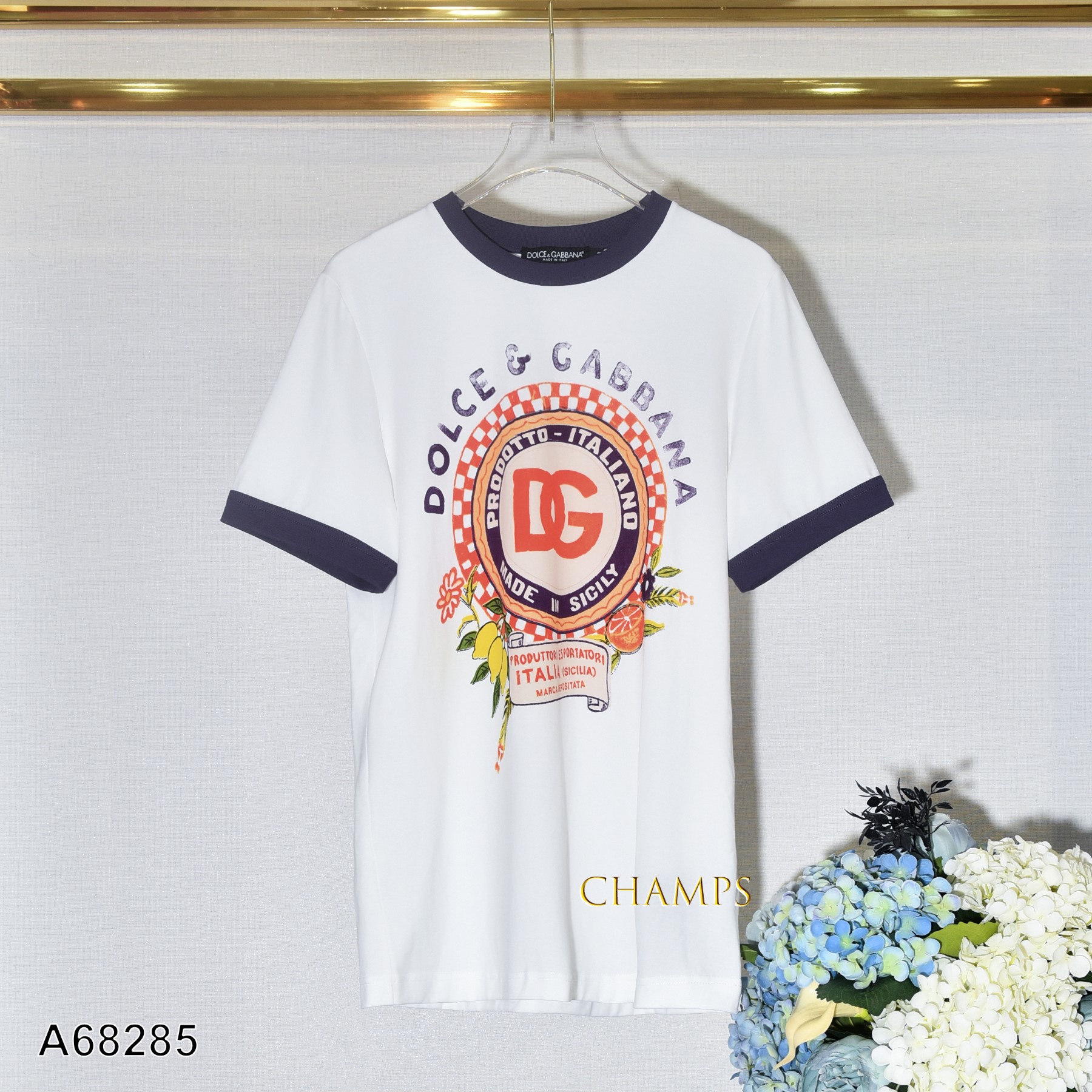 ÁO THUN TRẮNG D&G HÌNH 68285