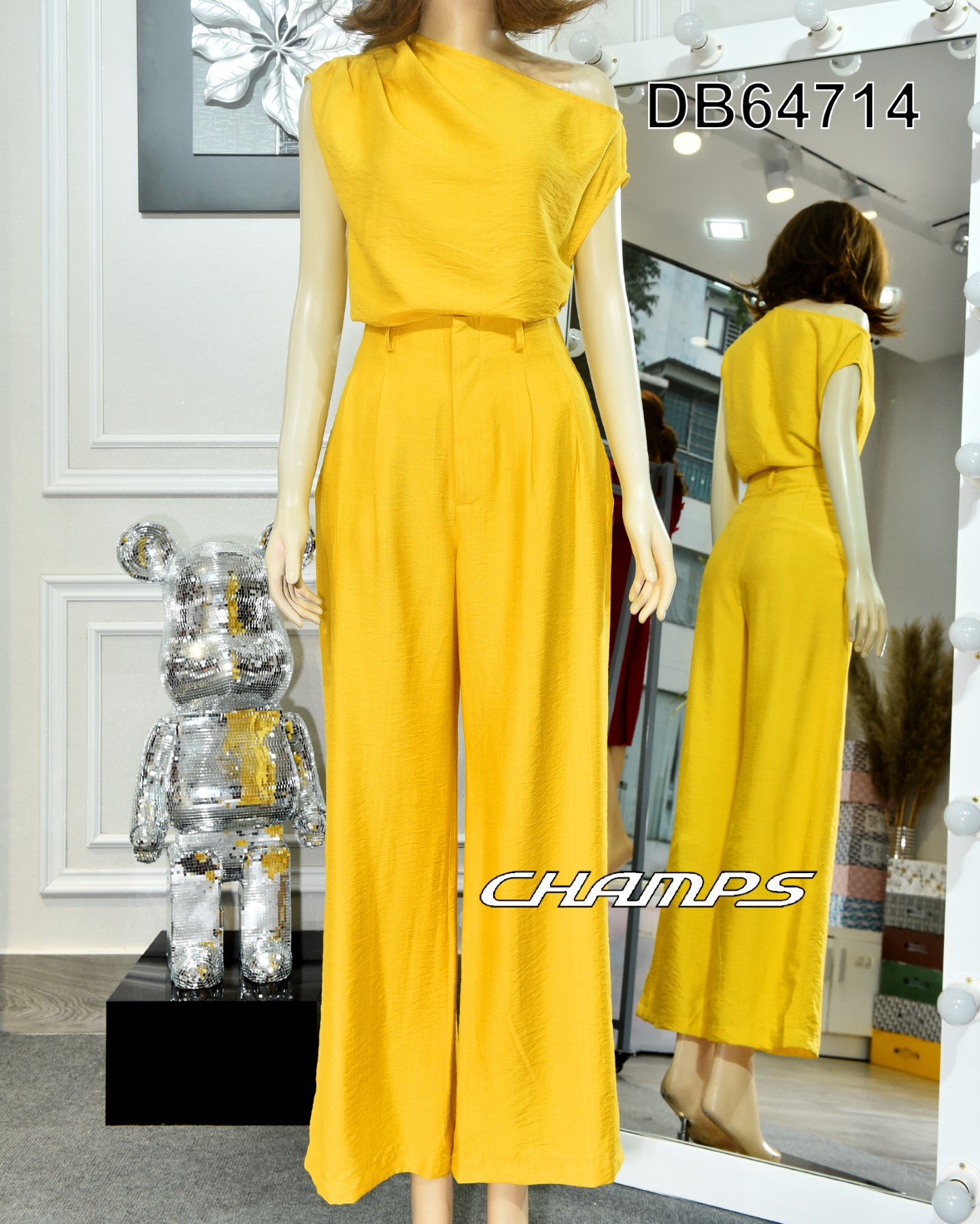 BỘ LỤA VÀNG +QUẦN SUÔN TƠ 64714