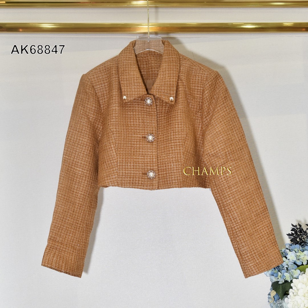 ÁO KHOÁC VEST DẠ NÂU LỬNG 68847