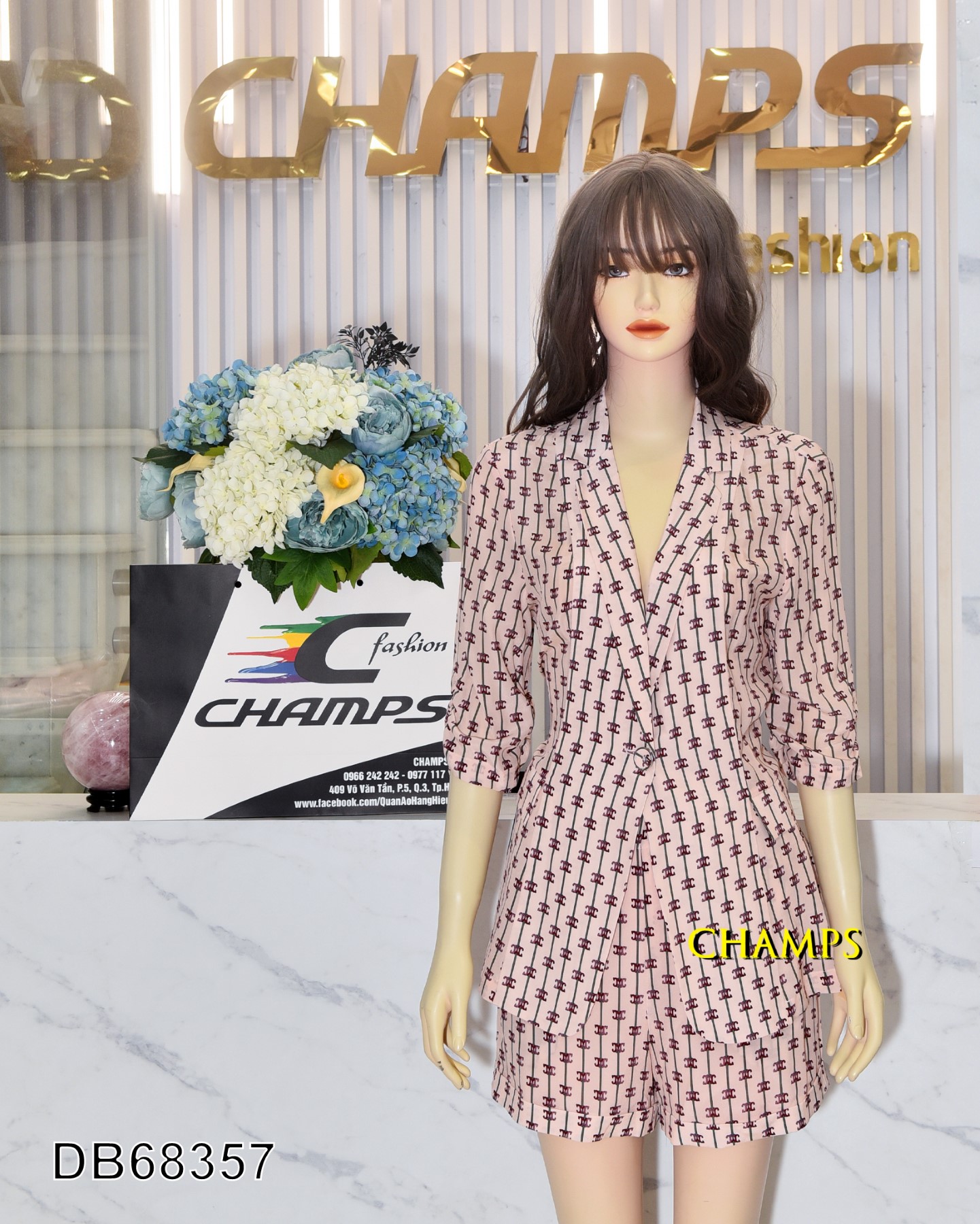 BỘ LỤA VEST CHANEL 68357