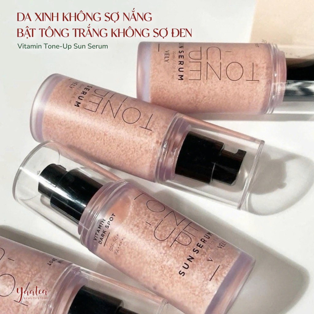 Serum Chống nắng Vely Vely Vitamin Dark Spot Tone-Up Sun Serum 30ml