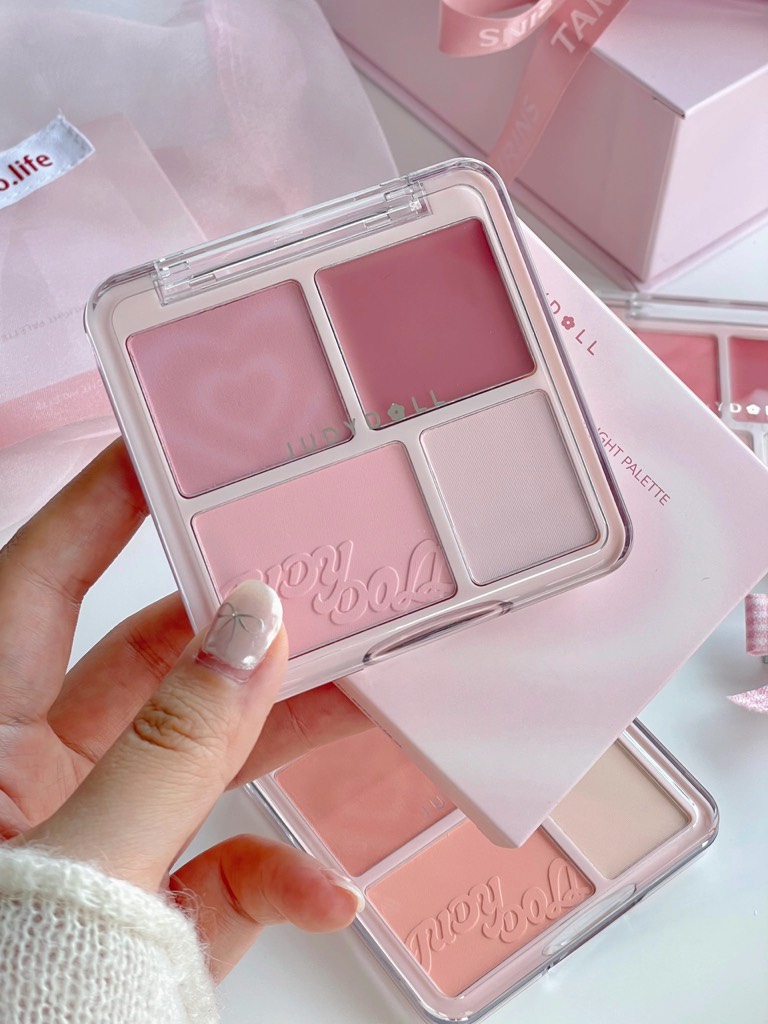 Bảng Highlight & Má Hồng JUDYDOLL 4 ô