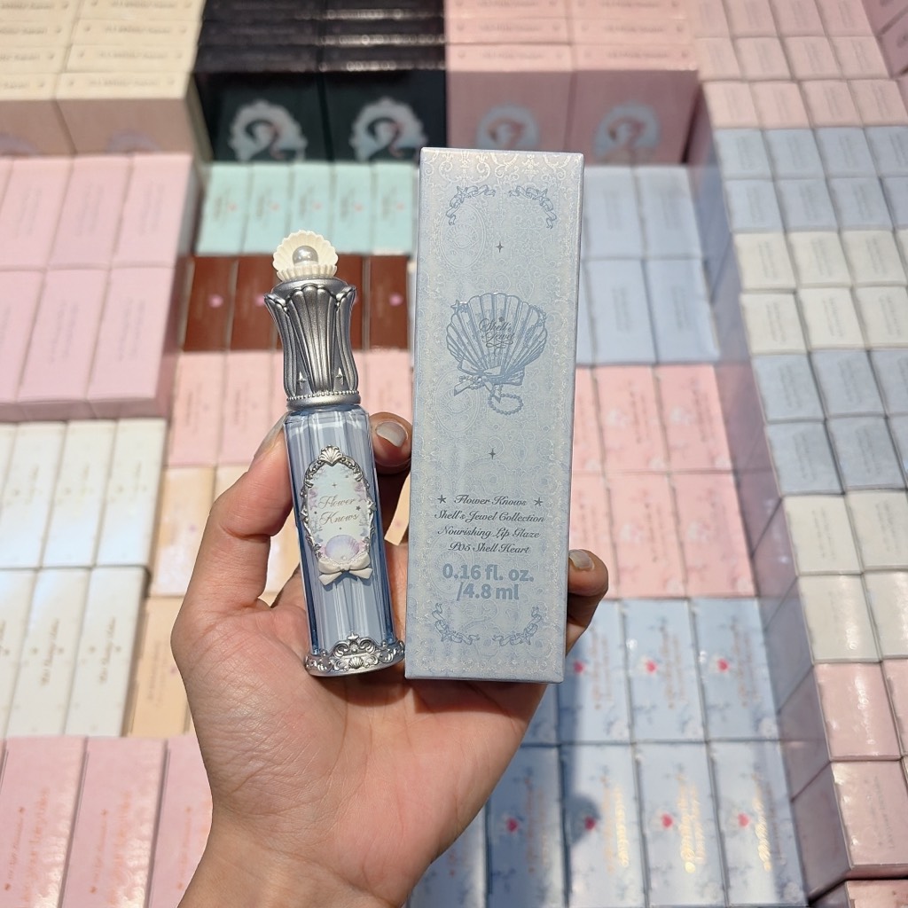 Son Bóng flower Knows Shell’s Fewel Lip Glaze