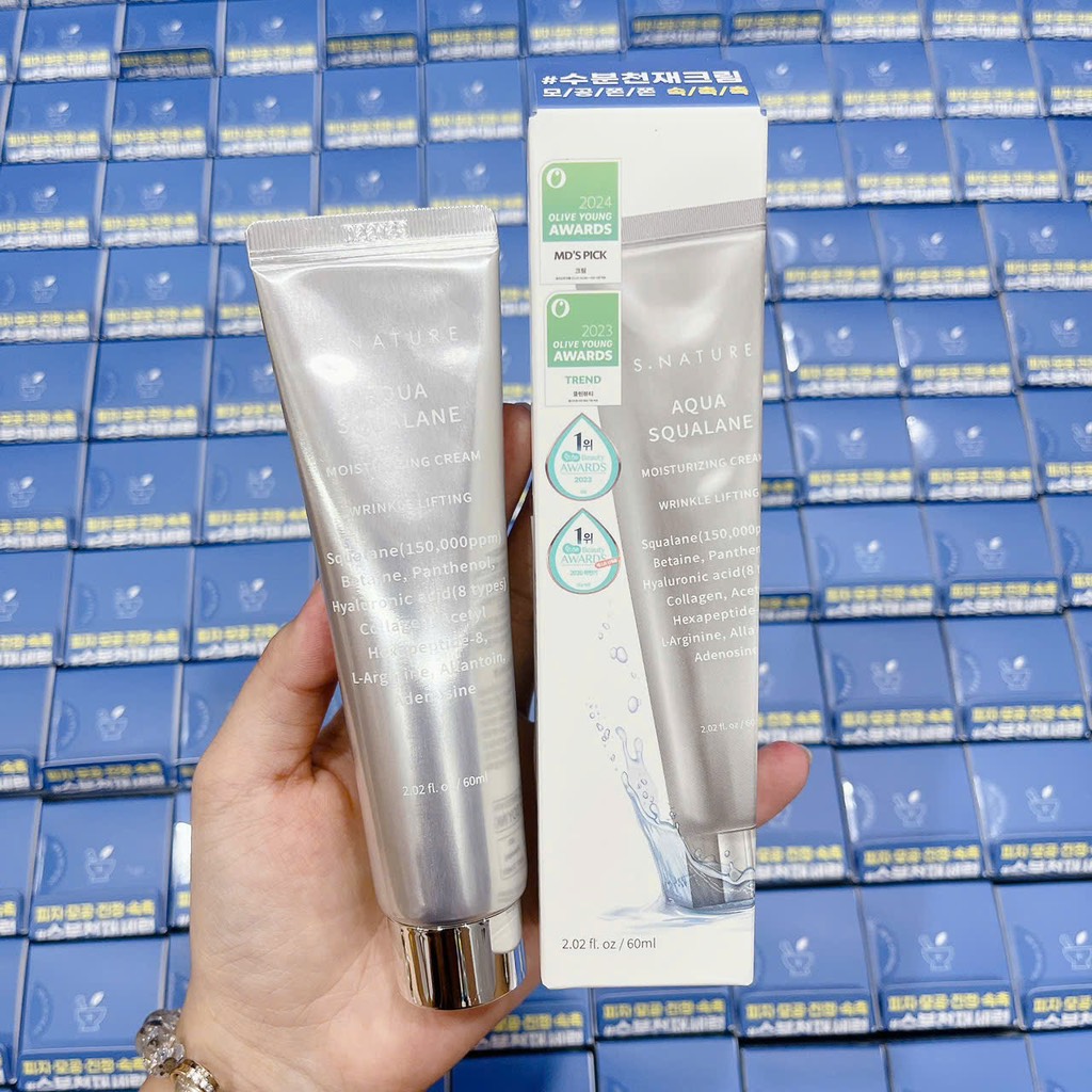 VAT - [ PEONYNK ] Kem Dưỡng S.Nature Aqua Squalane Cream