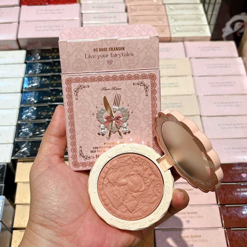 Má Hồng Flower Knows The Sweetie Bear Silk Satin 5g