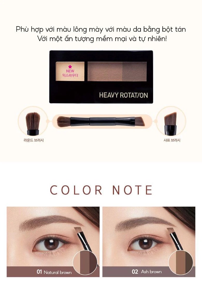 Bột Mày Kiss Me Heavy Rotation