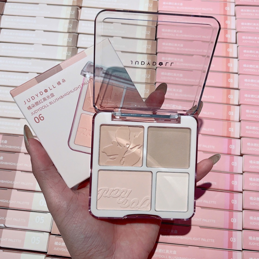 Bảng Highlight & Má Hồng JUDYDOLL 4 ô