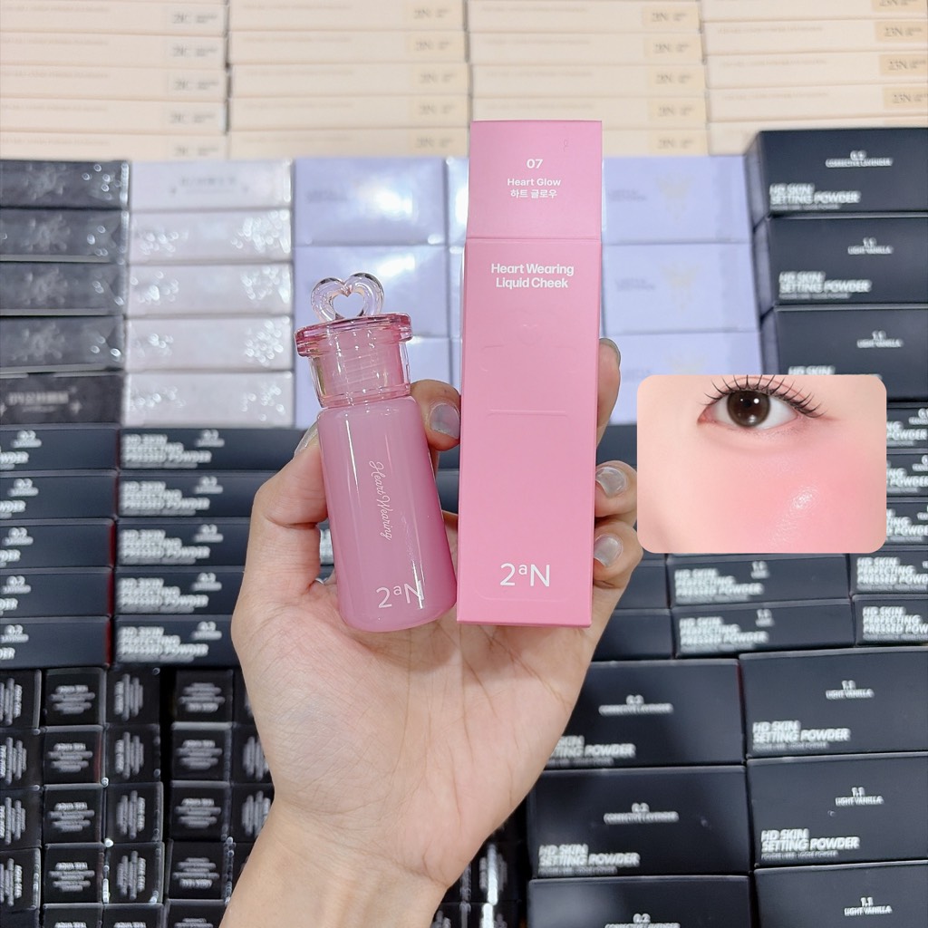 Má Hồng Kem 2aN Heart Wearing Liquid Cheek 4.4g