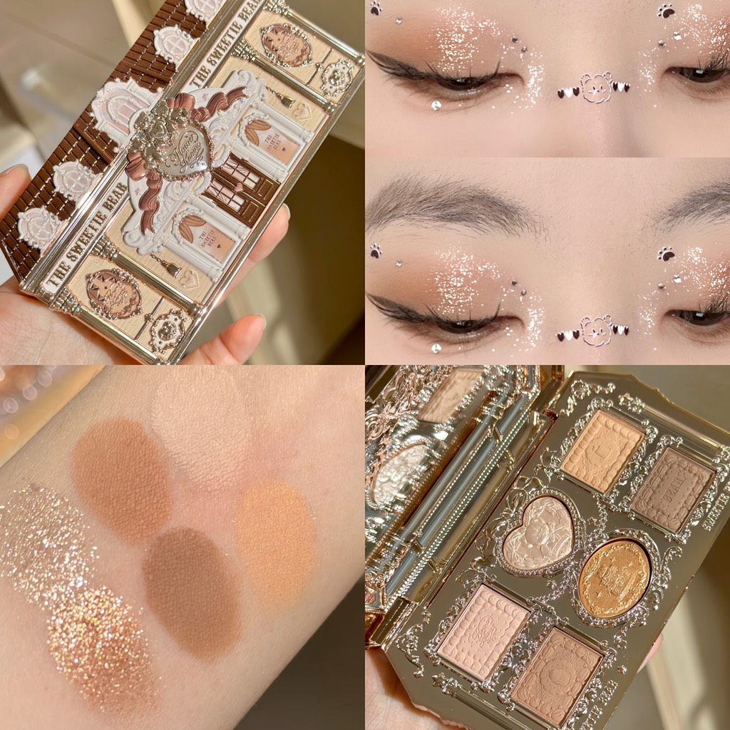 Bảng Mắt Flower Knows The Sweetie Bear Silk Satin 6.5g