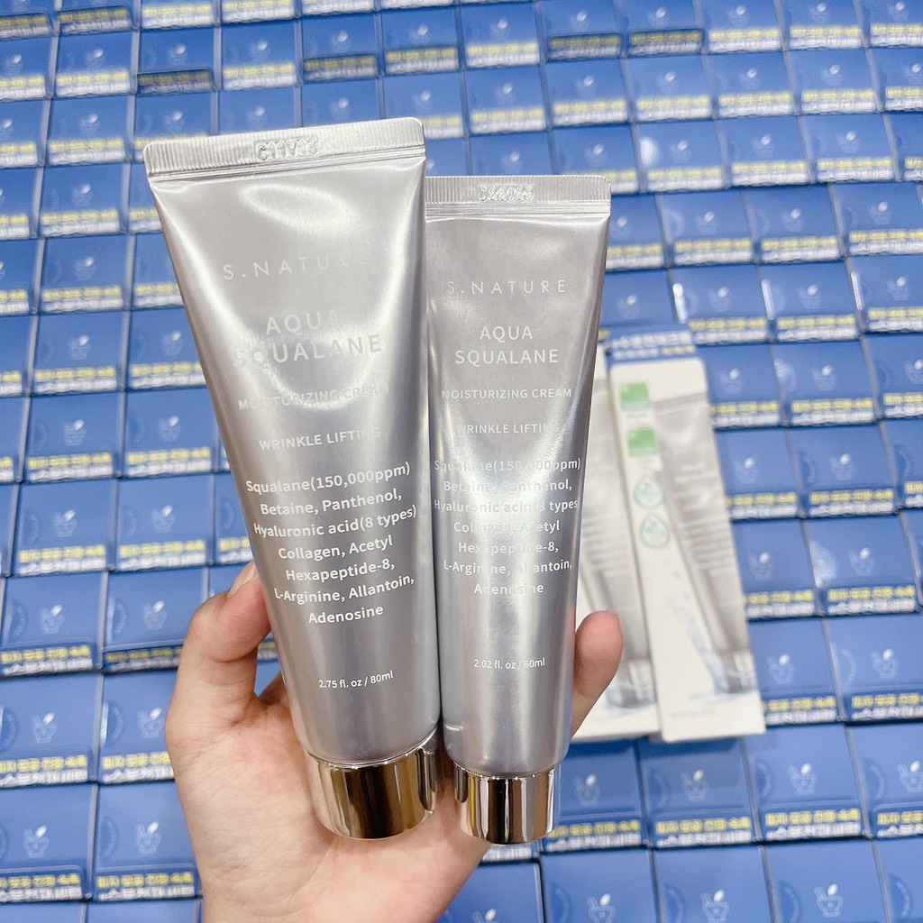 VAT - [ PEONYNK ] Kem Dưỡng S.Nature Aqua Squalane Cream