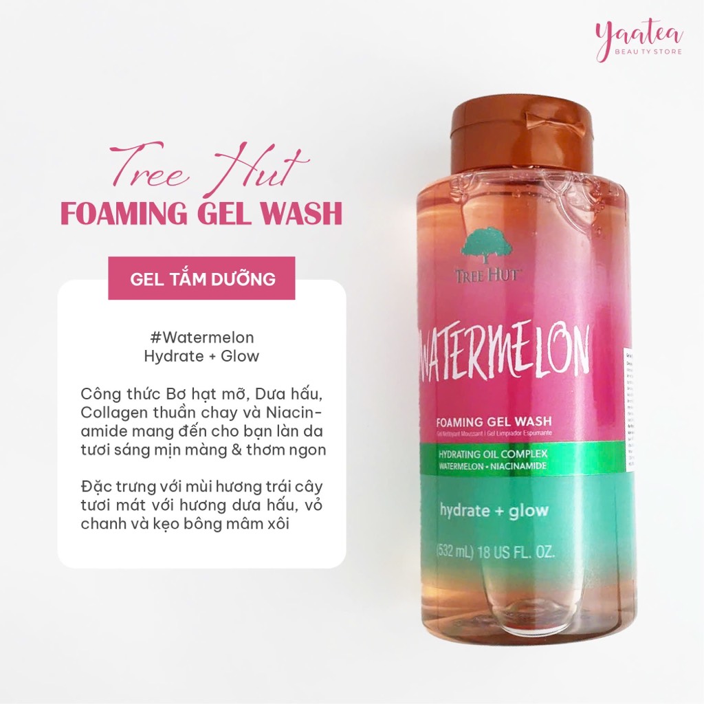 Gel Tắm Tree Hut Foaming Wash 532ml