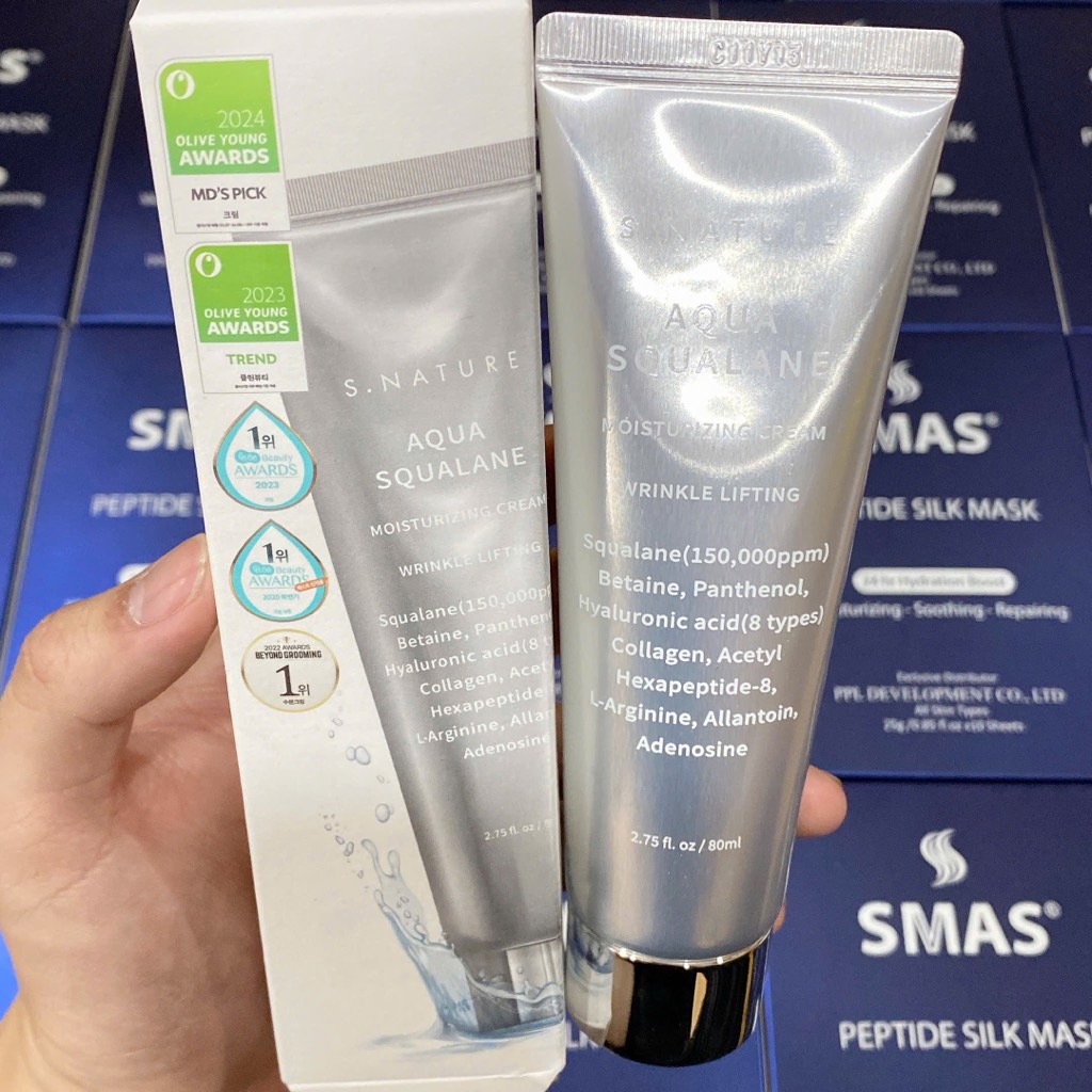 VAT - [ PEONYNK ] Kem Dưỡng S.Nature Aqua Squalane Cream