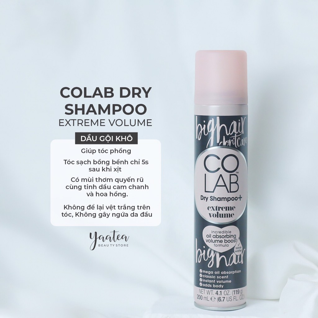 Dầu Gội Khô COLAB Dry 200ml