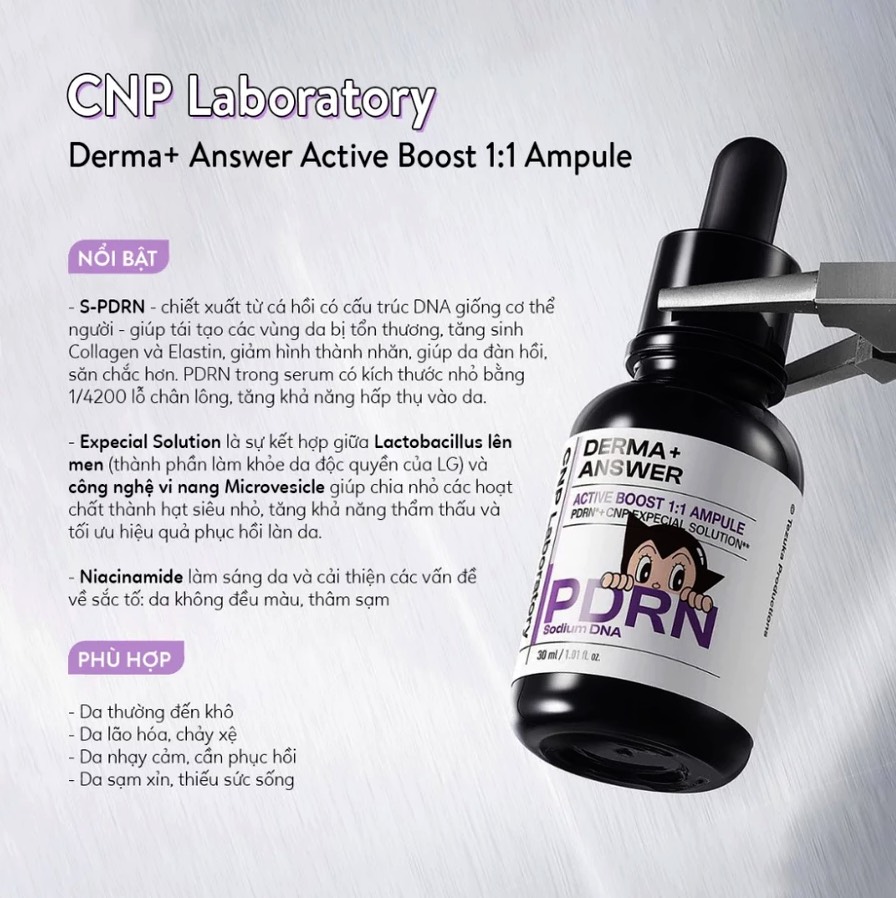 Serum CNP Derma + Answer Active Boost PDRN Ampoule 30ml
