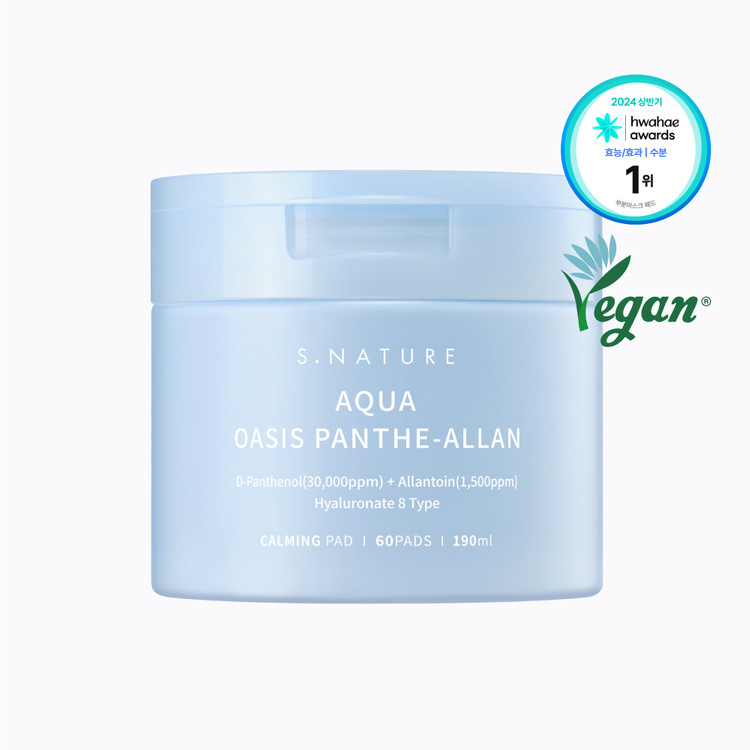 Toner Pad S.Nature Aqua Oasis Panthe Allan 60 miếng