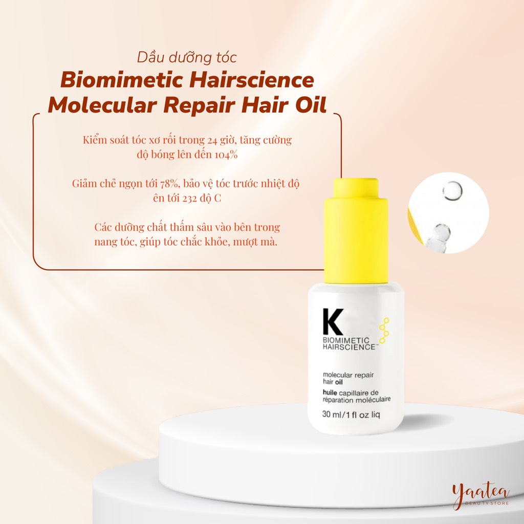 Dầu Dưỡng tóc K18 Biomimetic Hairscience 30ml