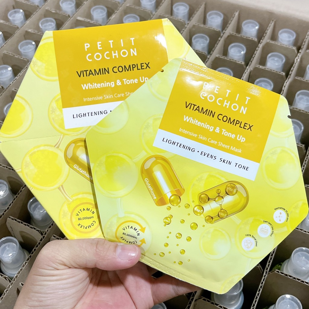 Mặt Nạ Petit Cochon Vitamin Complex Whitening & Tone Up
