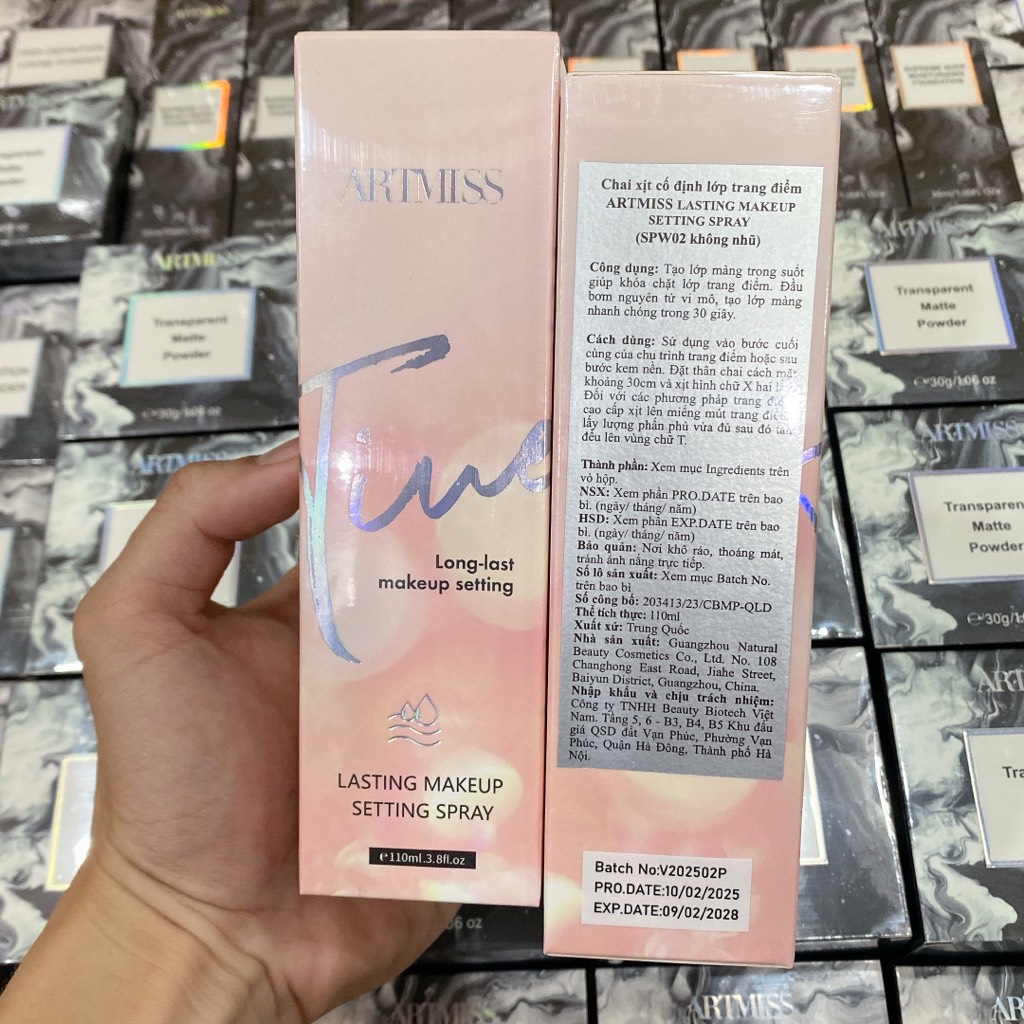 Xịt Makeup ARTMISS Lasting Setting Spray 110ml CT