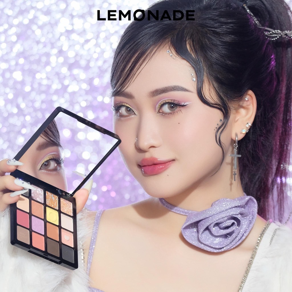 Bảng Mắt Lemonade Aesthetic Eyeshadow Palette Version 2 16 ô