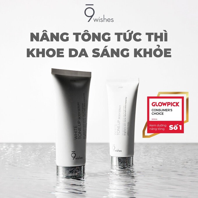 Kem Nâng tone Body White Tone-up 9wishes 150ml CT