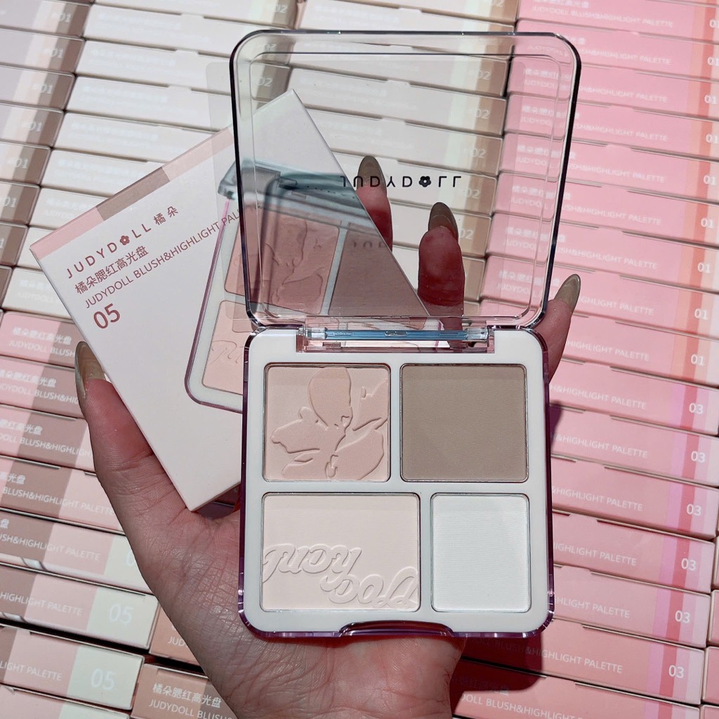 Bảng Highlight & Má Hồng JUDYDOLL 4 ô