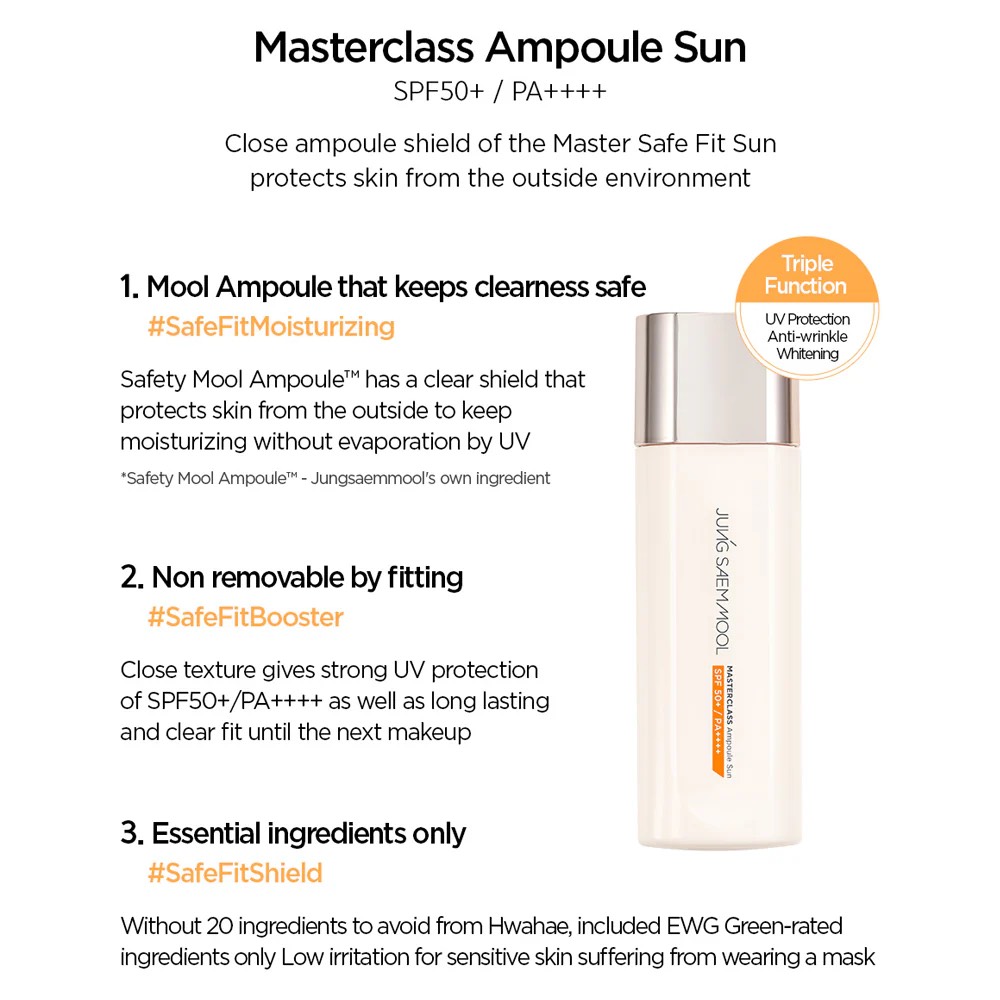 Kem Chống Nắng Jung Saem Mool Masterclass Ampoule Sun 50ML