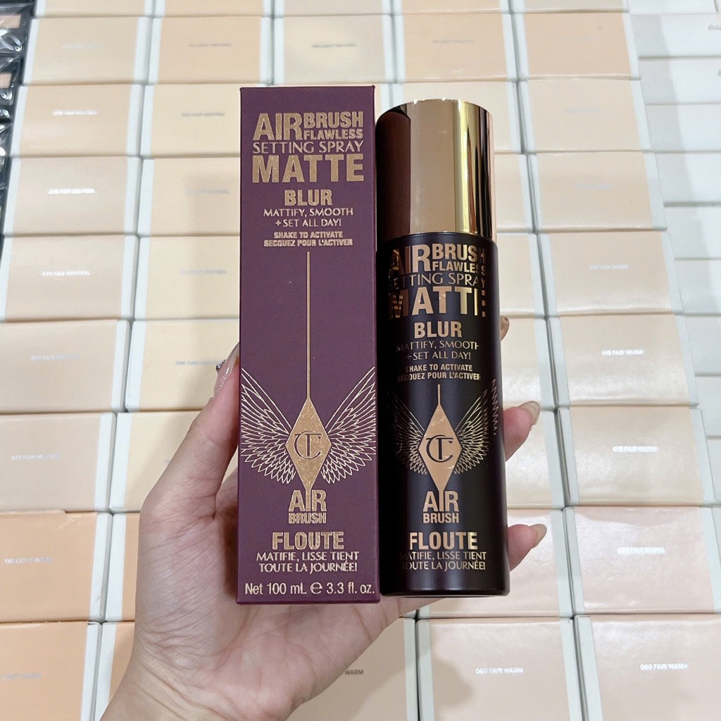 Xịt Khóa Makeup Charlotte AirBrush Flawlers