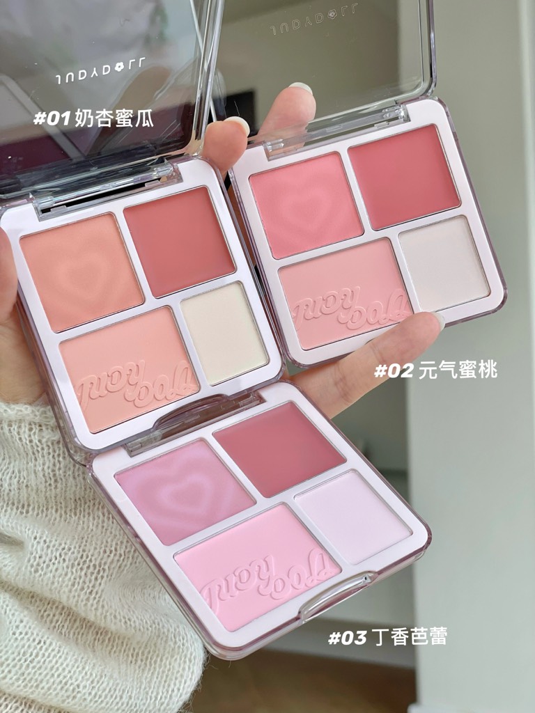 Bảng Highlight & Má Hồng JUDYDOLL 4 ô