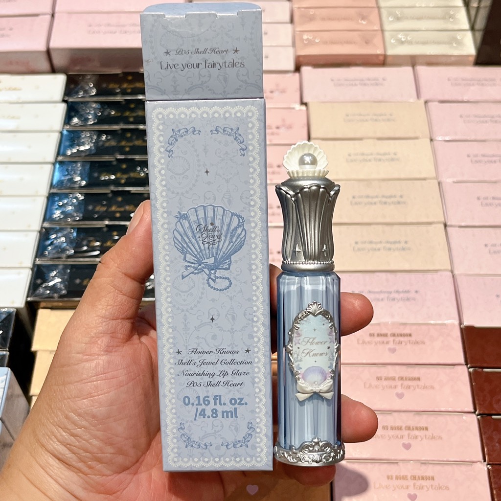 Son Bóng flower Knows Shell’s Fewel Lip Glaze