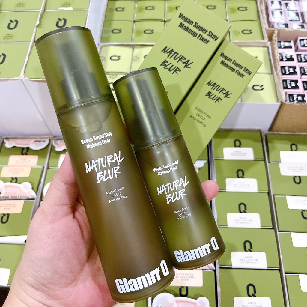 Xịt Makeup GLAMRR Q Vegan Super Stay Make Up Fixer CT