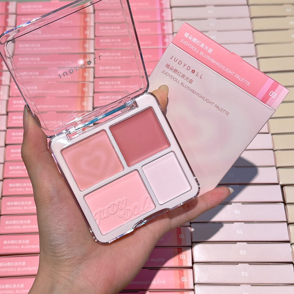 Bảng Highlight & Má Hồng JUDYDOLL 4 ô