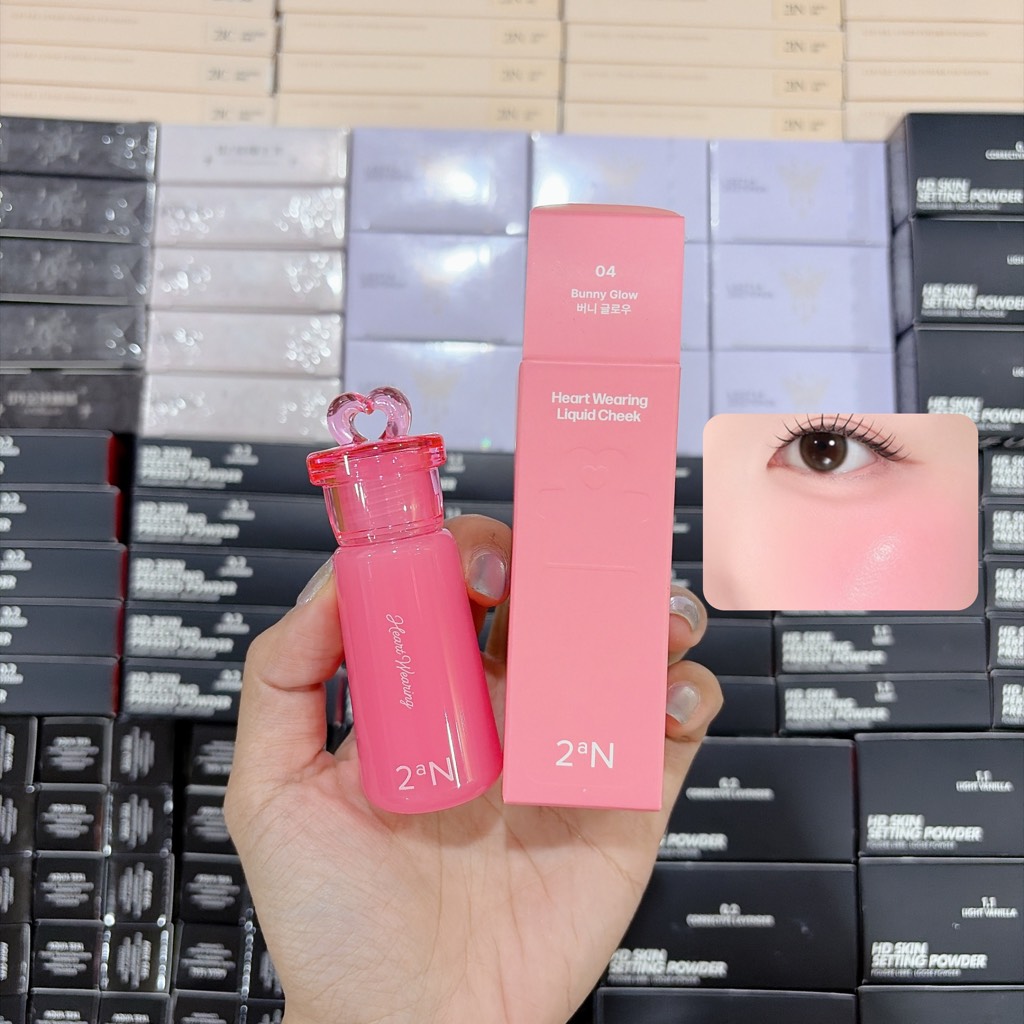 Má Hồng Kem 2aN Heart Wearing Liquid Cheek 4.4g