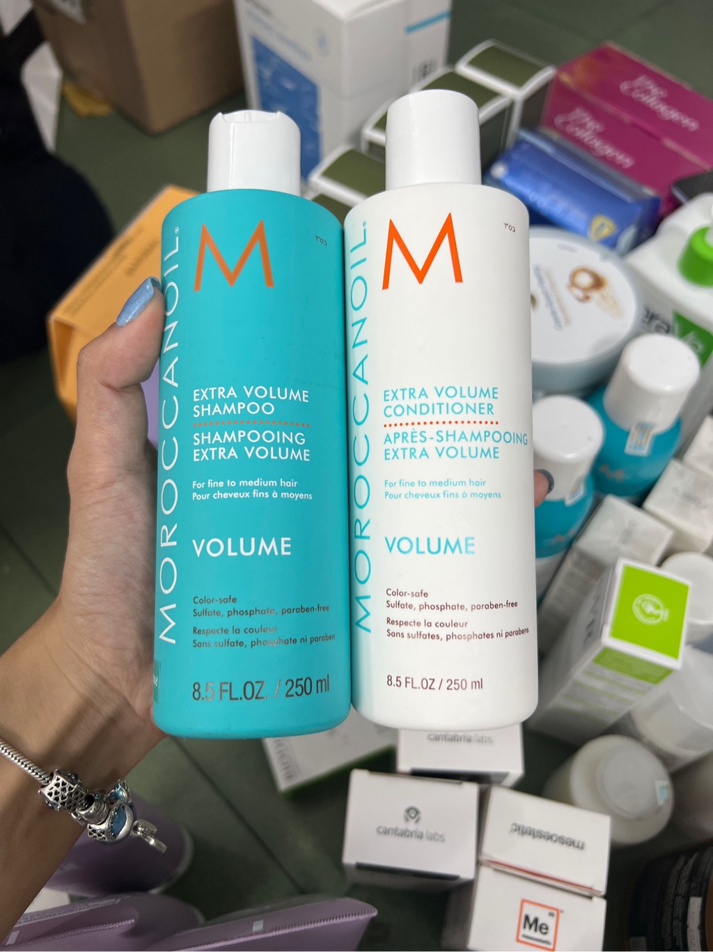Cặp Gội xả Moroccanoil 250ml - Volume