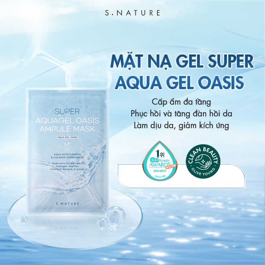VAT - [ PEONYNK ] Mặt Nạ S.Nature Aquagel Oasis Ampule