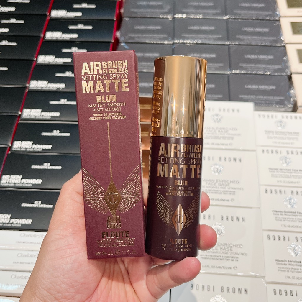 Xịt Khóa Makeup Charlotte AirBrush Flawlers