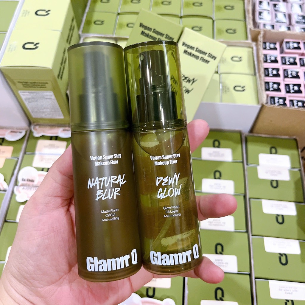 Xịt Makeup GLAMRR Q Vegan Super Stay Make Up Fixer CT