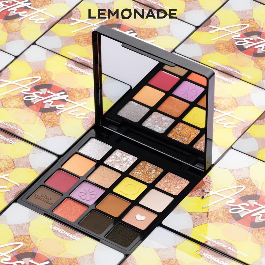 Bảng Mắt Lemonade Aesthetic Eyeshadow Palette Version 2 16 ô