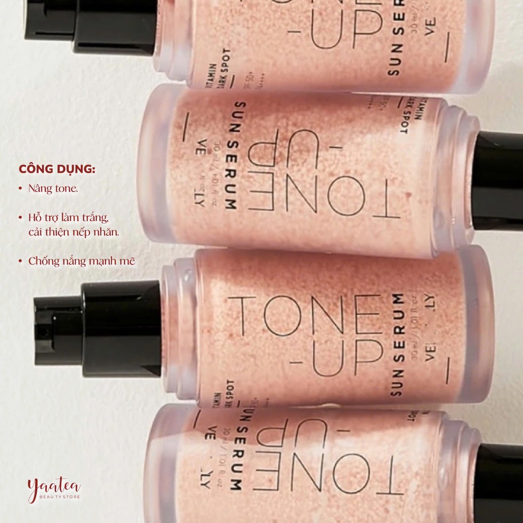 Serum Chống nắng Vely Vely Vitamin Dark Spot Tone-Up Sun Serum 30ml