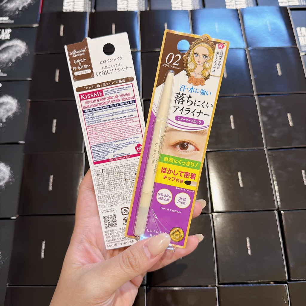 Chì Kẻ Mắt Kiss Me Make Quick Eyeliner