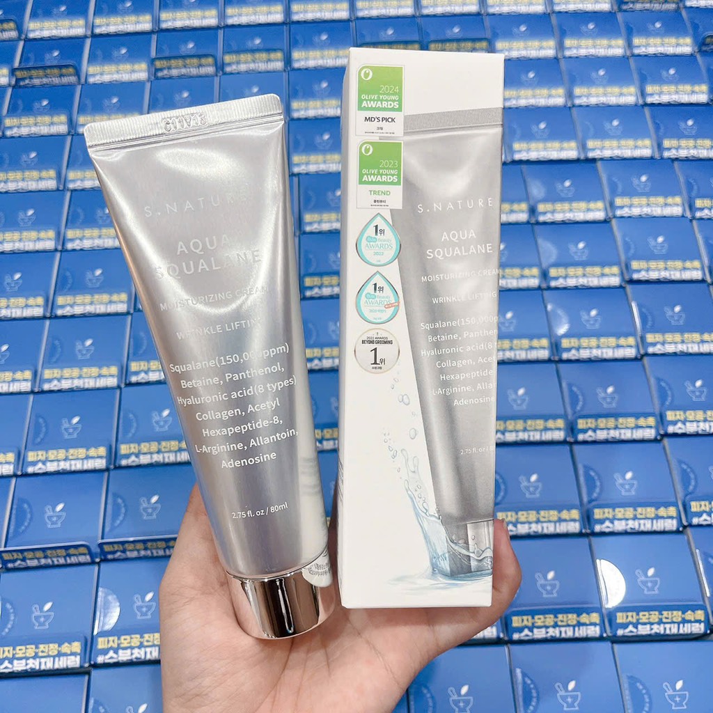 VAT - [ PEONYNK ] Kem Dưỡng S.Nature Aqua Squalane Cream